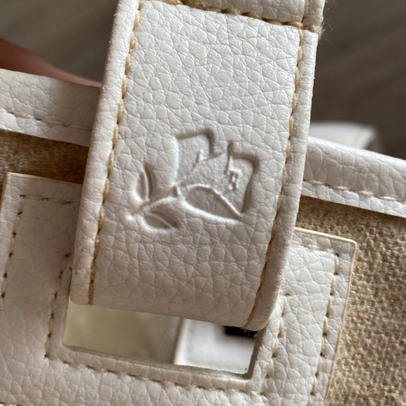 LANCÔME tan cancas vegan leather tote bag lined - Picture 5 of 5